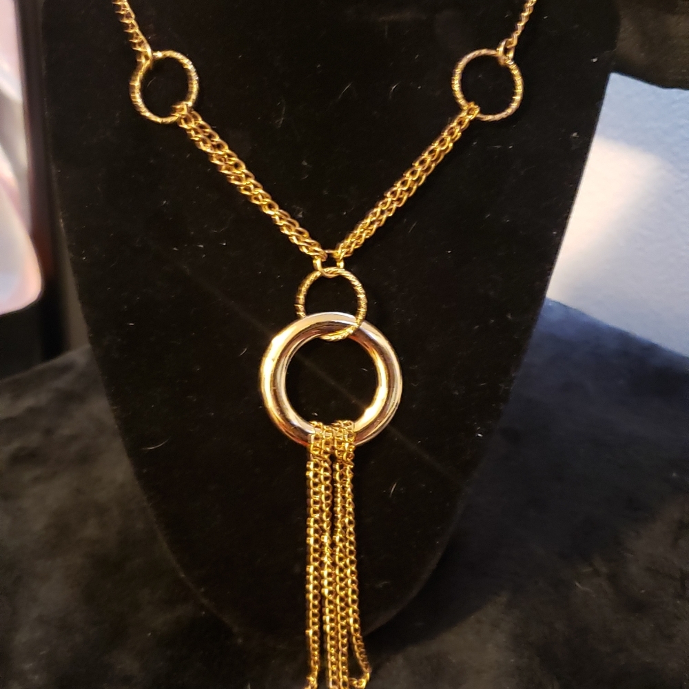 Gold tone necklace